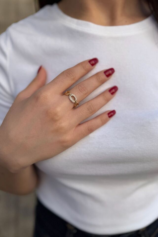 14 Ayar İtalyan Kemer Modeli Yüzük 16