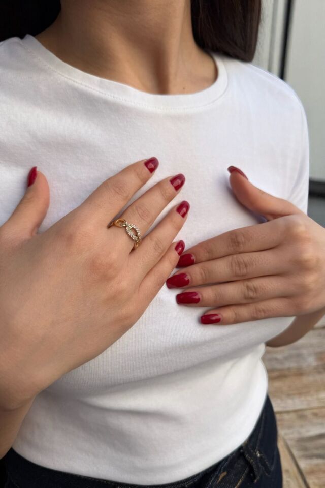 14 Ayar İtalyan Kemer Modeli Yüzük 17