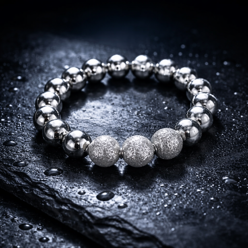 925 AYAR TOPTOP GÜMÜŞ ESNEK BİLEKLİK