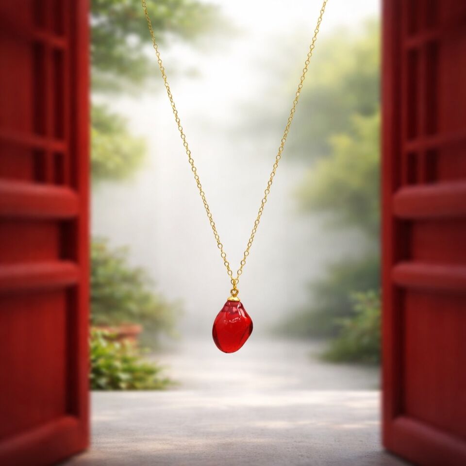 14 AYAR NAR TANESİ ÖZEL TASARIM ALTIN KOLYE