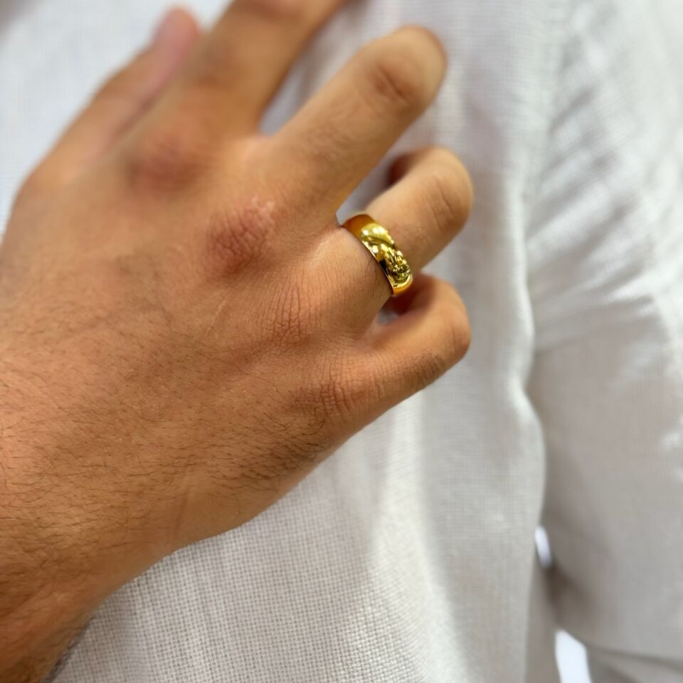 22 AYAR 6 MM KALINLIKTA İÇ DIŞ BOMBELİ ALYANS YÜZÜK